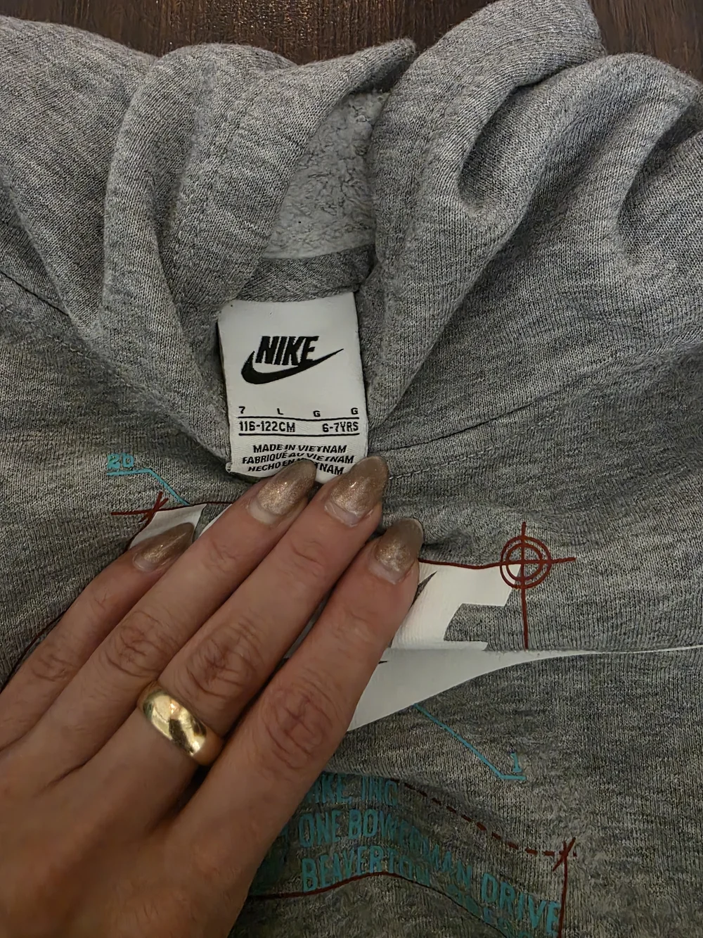Nike Grey Hoodie, Black Sweatpants & Black Logo Top Set Lot Of 3 Size 6-7